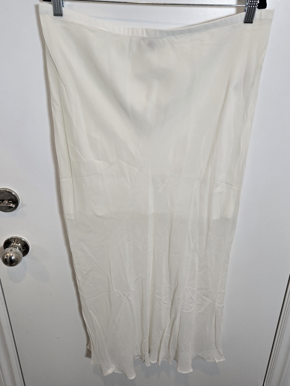 J. Crew Cream Midi Sheer Skirt